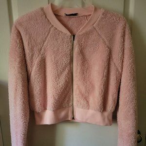 Pink crop jacket